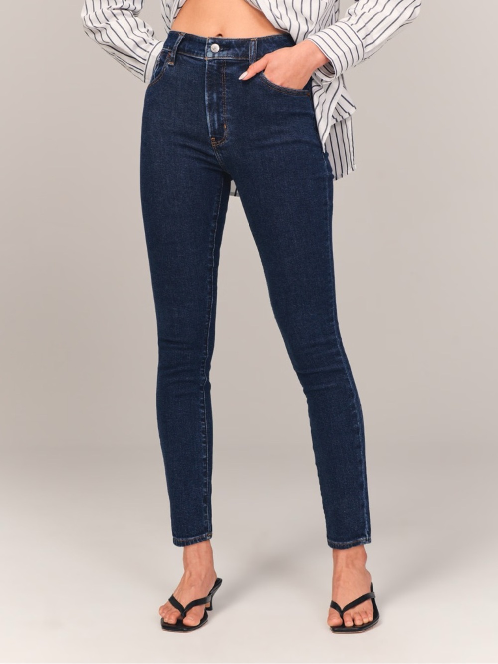 NEW Abercrombie & Fitch High Rise Super Skinny Ankle Jean